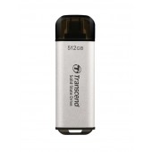 Твърд диск Transcend 512GB, USB External SSD, ESD300S, USB 10Gbps, Type C, Silver