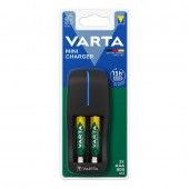 Батерия Varta Power Accu R2U/AAA със зарядно Презареждаща 800 mAh, 1.2V, 2 бр., За 1/2 батерии AA/AAA