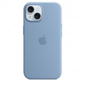 Калъф Apple iPhone 15 Silicone Case with MagSafe - Winter Blue