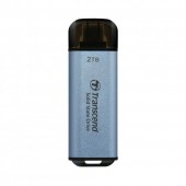 Твърд диск Transcend 2TB, USB External SSD, ESD300C, USB 10Gbps, Type C, Sky Blue