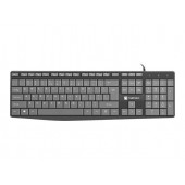 Клавиатура Natec keyboard Nautilus SLIM Black-Grey US layout