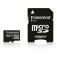 Памет Transcend 4GB micro SDHC (with adapter, Class 4)