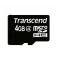 Памет Transcend 4GB micro SDHC (with adapter, Class 4)