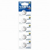 Батерия Varta Electronics Lithium CR2016 Литиева, 3V, 5 бр.