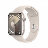 Часовник Apple Watch Series 9 GPS 45mm Starlight Aluminium Case with Starlight Sport Band - M/L