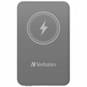 Външна батерия Verbatim MCP-5GY Power Pack 5000 mAh with UBS-C® PD 20W / Magnetic Wireless Charging 15W Grey