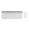 Комплект Logitech Slim Wireless Keyboard and Mouse Combo MK470 - OFFWHITE