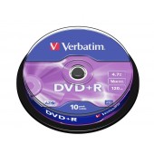 Медия Verbatim DVD+R AZO 4.7GB 16X MATT SILVER SURFACE (10 PACK)