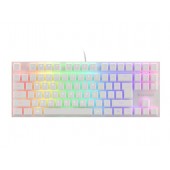 Клавиатура Genesis Gaming Keyboard Thor 303 TKL White RGB Backlight US Layout Brown Switch