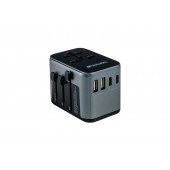 Адаптер Verbatim UTA-03 Universal Travel Adapter with 1 x USB-C PD 30W & QC 3.0 / 2 x USB-C / 2 x USB-A