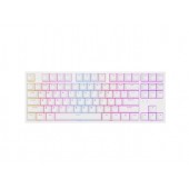 Клавиатура Genesis Gaming Keyboard Thor 404 TKL White RGB Backlight US Layout Brown Switch