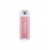 Твърд диск Transcend 1TB, USB External SSD, ESD300P, USB 10Gbps, Type C, Pink