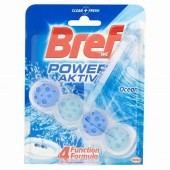 Ароматизатор за тоалетна Bref WC Power Activ Блокче, комплект 50 g, Ocean