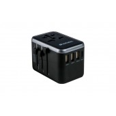 Адаптер Verbatim UTA-04 Universal Travel Adapter with 1 x USB-C PD 61W & QC 3.0 / 1 x USB-C / 3 x USB-A