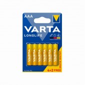 Батерия Varta Longlife LR03/AAA Алкална, 1.5V, 4+2 бр.