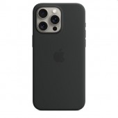 Калъф Apple iPhone 15 Pro Max Silicone Case with MagSafe - Black