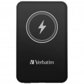 Външна батерия Verbatim MCP-5BK Power Pack 5000 mAh with UBS-C® PD 20W / Magnetic Wireless Charging 15W Black