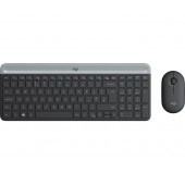 Комплект Logitech Slim Wireless Keyboard and Mouse Combo MK470 - GRAPHITE