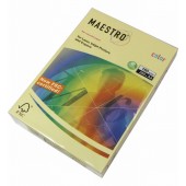 Цветен картон Maestro Color Жълт пастел, А4, 250 л. 160 g/m2