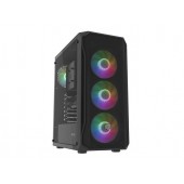 Кутия за компютър Fury PC Case Shobo SH4F RGB Midi Tower, Window, Black