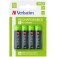 Батерия Verbatim RECHARGEABLE BATTERY AA 4 PACK / HR6