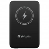 Външна батерия Verbatim MCP-10BK Power Pack 10000 mAh with UBS-C® PD 20W / Magnetic Wireless Charging 15W Black