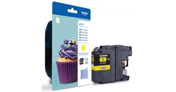 Консуматив Brother LC-123 Yellow Ink Cartridge for MFC-J4510DW