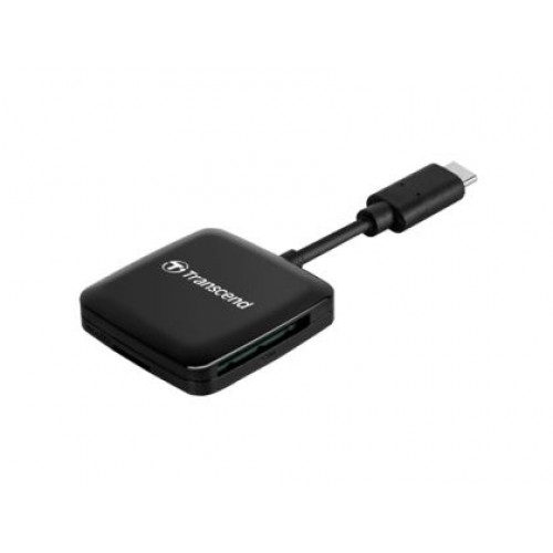 Четец за карти Transcend SD/microSD Card Reader, USB 3.2 Gen 1, Black, Type C-1