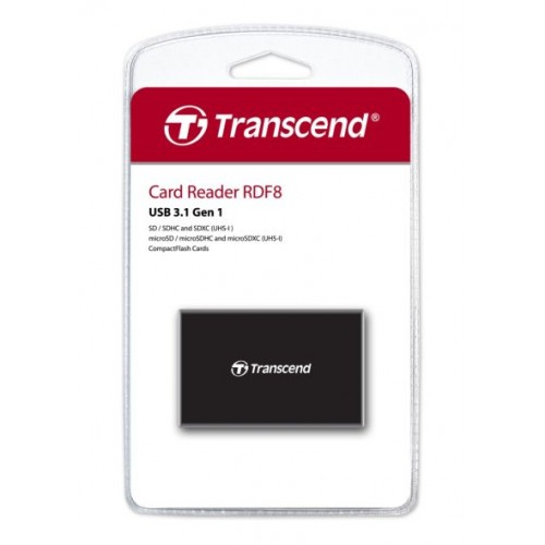 Четец за карти Transcend All-in-1 Multi Memory Card Reader, USB 3.0/3.1 Gen 1, Black-2