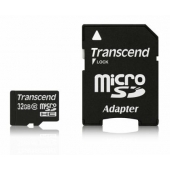 Памет Transcend 32GB micro SDHC (with adapter, Class 10)