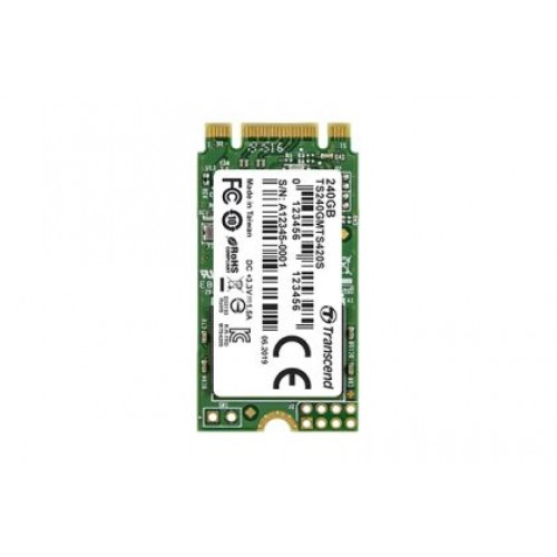 Твърд диск Transcend 120GB, M.2 2242 SSD 420S, SATA3, TLC