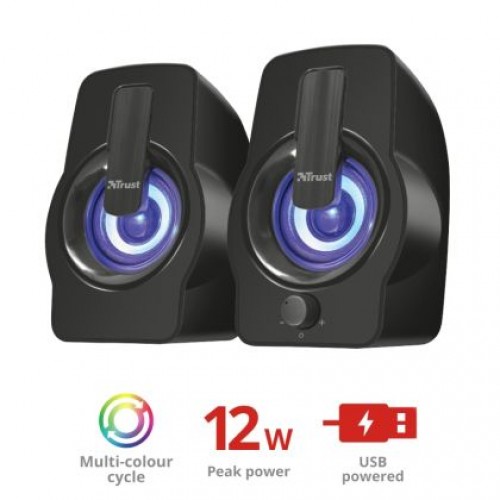 Тонколони TRUST Gemi 2.0 Speaker RGB Black-5