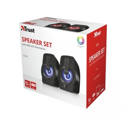 Тонколони TRUST Gemi 2.0 Speaker RGB Black-6