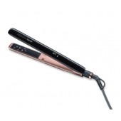 Преса Beurer HS 80 Hair straightener,triple ionic function, Magic LED display-only during operation, titanium coating, 120-200 °,memory function,safety switch-off, plate locking system,heat-resistant storage bag