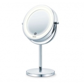 Козметично огледало Beurer BS 55 Illuminated mirror, touch sensor, 18 LED light, 7 x zoom, 2 swivering mirrors, 13 cm