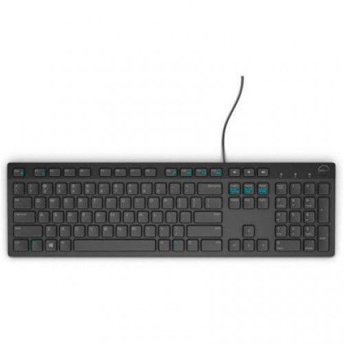 Клавиатура Dell KB216 Wired Multimedia Keyboard Bulgarian Black