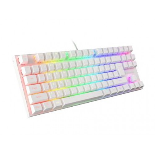 Клавиатура Genesis Gaming Keyboard Thor 303 TKL White RGB Backlight US Layout Brown Switch-1