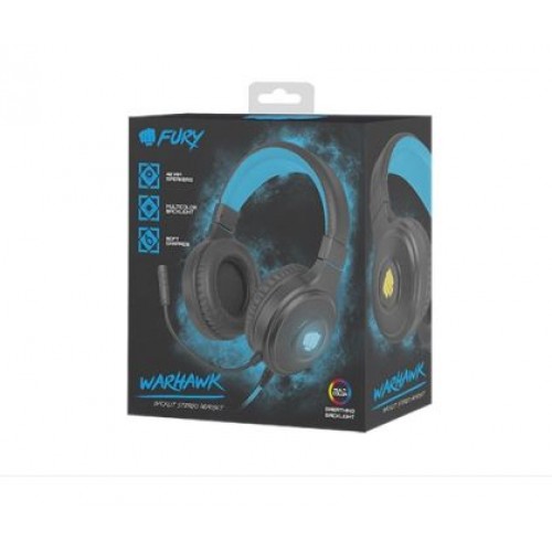Слушалки Fury Gaming Headset Warhawk RGB-3