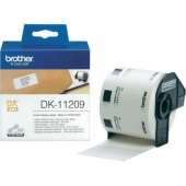Консумативи за принтери Консуматив Brother DK-11209 Small Address Paper Labels, 29mmx62mm,  800 labels per roll, (Black on White)