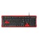 Клавиатура Genesis Gaming Keyboard Rhod 110 Red Us Layout