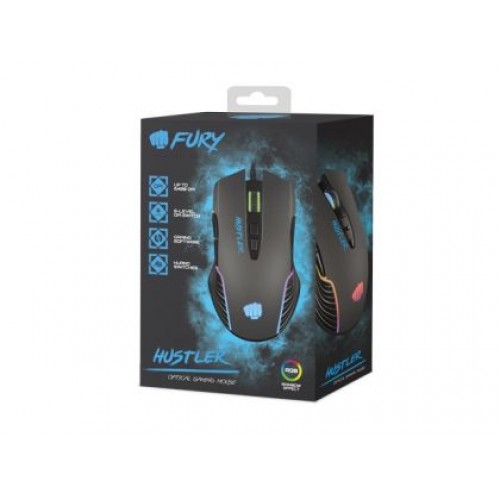 Мишка Fury Gaming Mouse Hustler 6400DPI Optical With Software RGB Backlight-2