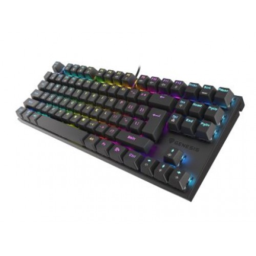 Клавиатура Genesis Mechanical Gaming Keyboard Thor 303 TKL RGB Backlight Red Switch US Layout Black-3