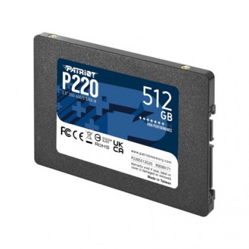 Твърд диск Patriot P220 512GB SATA3 2.5-1