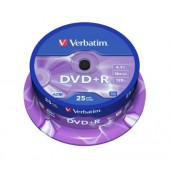 Медия Verbatim DVD+R AZO 4.7GB 16X MATT SILVER SURFACE (25 PACK)