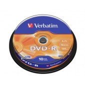 Медия Verbatim DVD-R AZO 4.7GB 16X MATT SILVER SURFACE (10 PACK)