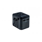 Адаптер Verbatim UTA-01 Universal Travel Adapter with 2 x USB-A ports