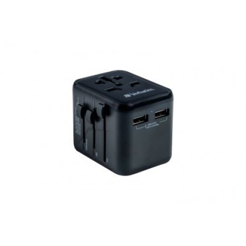 Адаптер Verbatim UTA-01 Universal Travel Adapter with 2 x USB-A ports