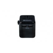 Адаптер Verbatim UTA-01 Universal Travel Adapter with 2 x USB-A ports