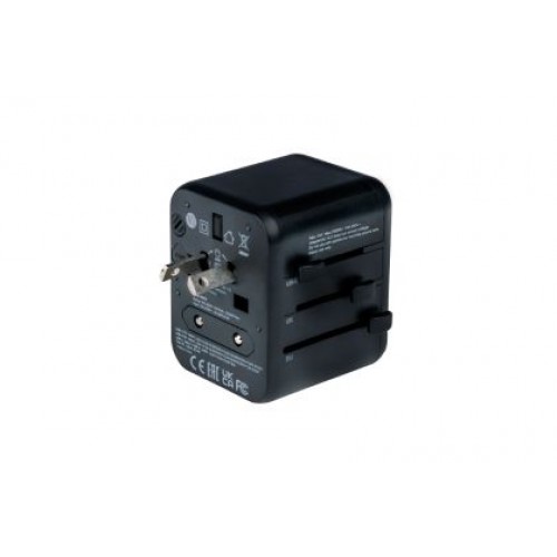 Адаптер Verbatim UTA-02 Universal Travel Adapter with 1 x USB-C PD 20W / 1 x USB-A QC 3.0-6