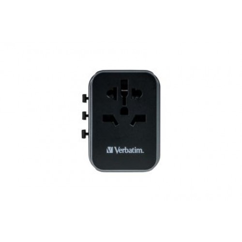 Адаптер Verbatim UTA-03 Universal Travel Adapter with 1 x USB-C PD 30W & QC 3.0 / 2 x USB-C / 2 x USB-A-1